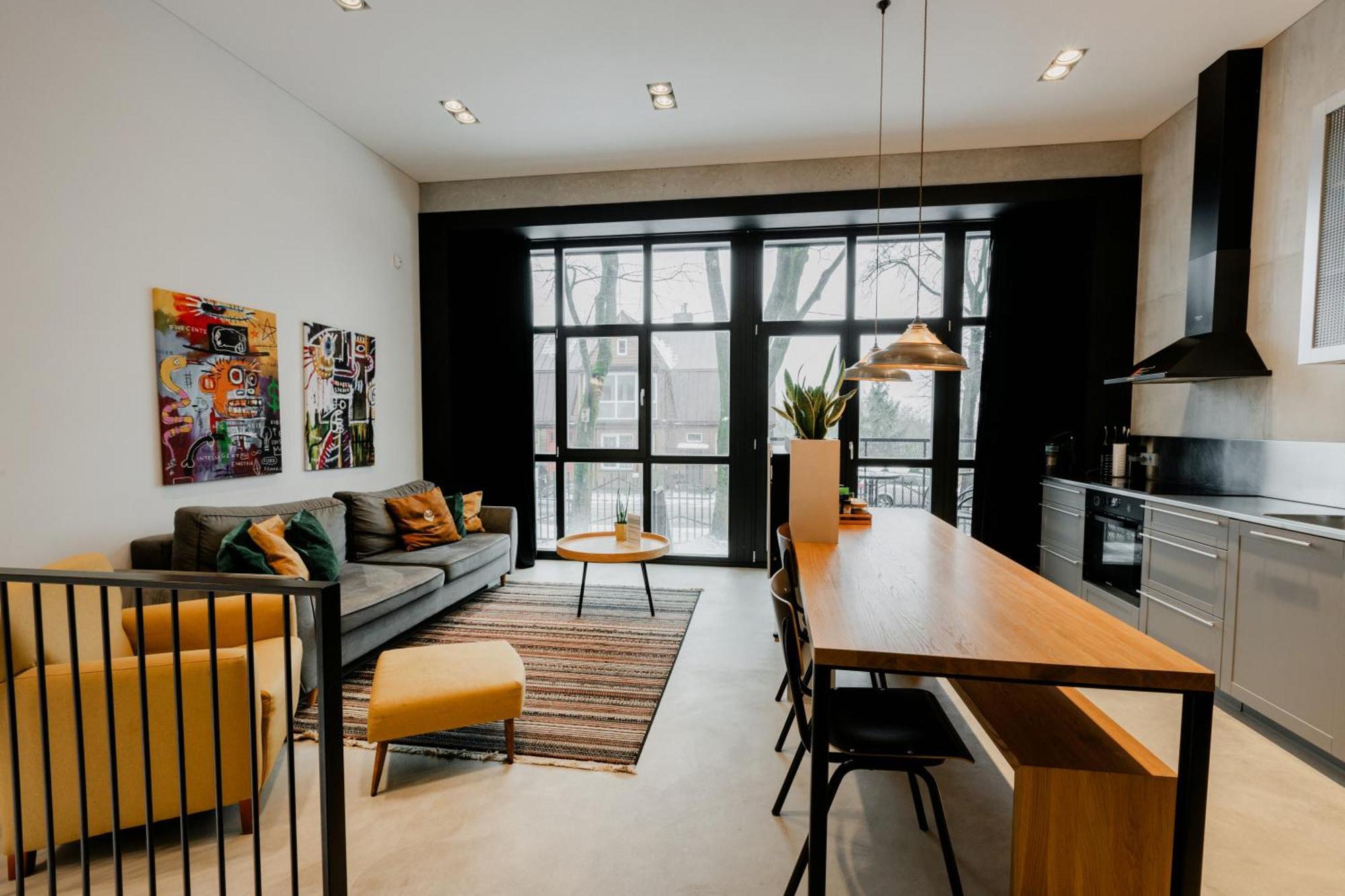 Modern And Spacious Loft Type Apartment 8 With Free Private Parking By "Owl Jazz Apartments" Kaunas Dış mekan fotoğraf