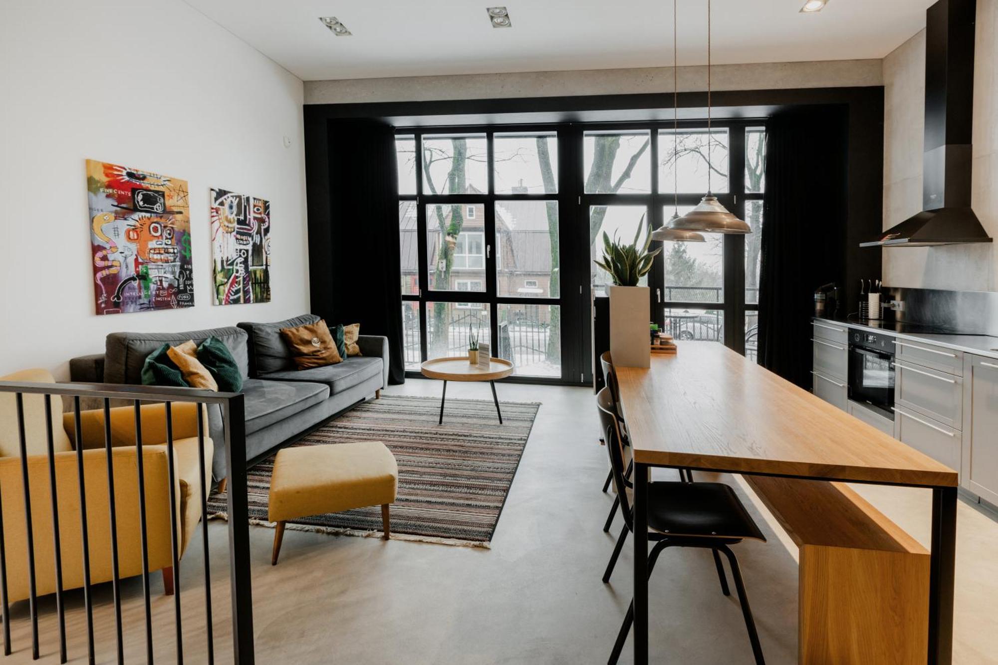 Modern And Spacious Loft Type Apartment 8 With Free Private Parking By "Owl Jazz Apartments" Kaunas Dış mekan fotoğraf